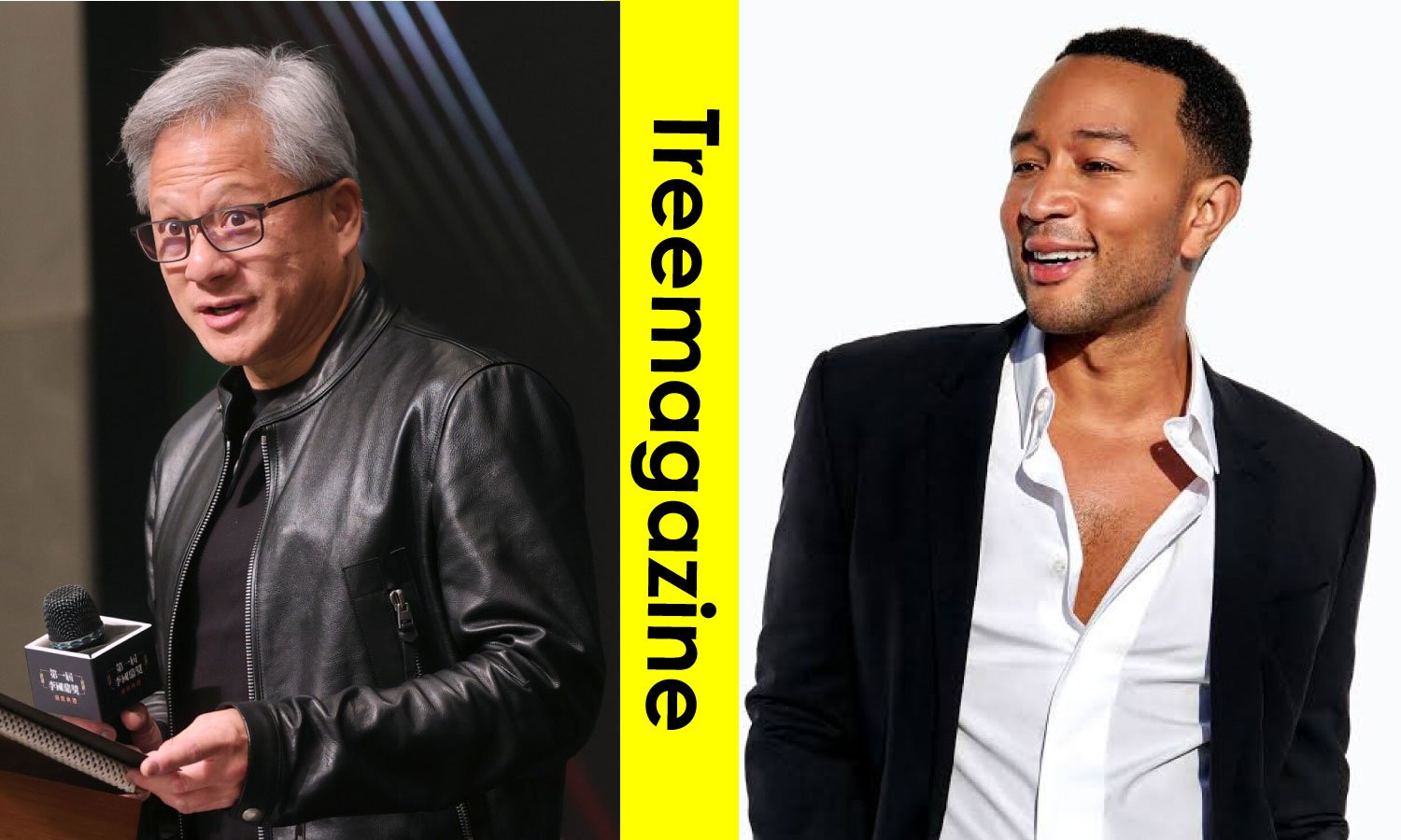 Jensen Huang and John Legend