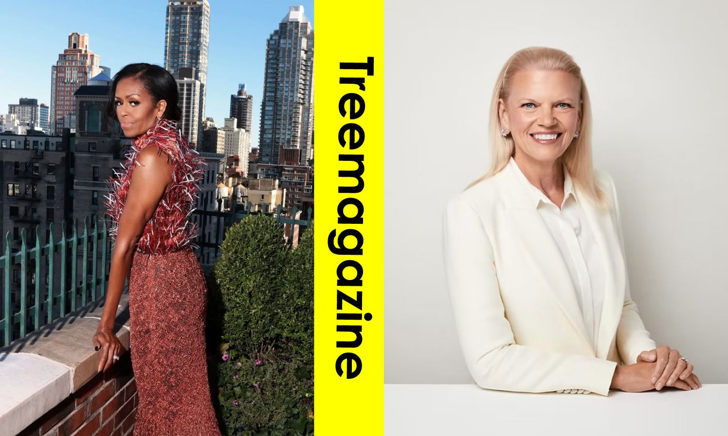 Michelle Obama and Ginni Rometty
