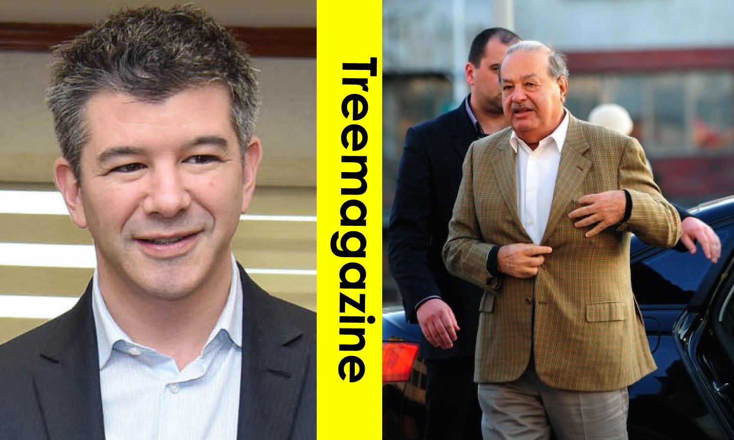Travis Kalanick and Carlos Slim