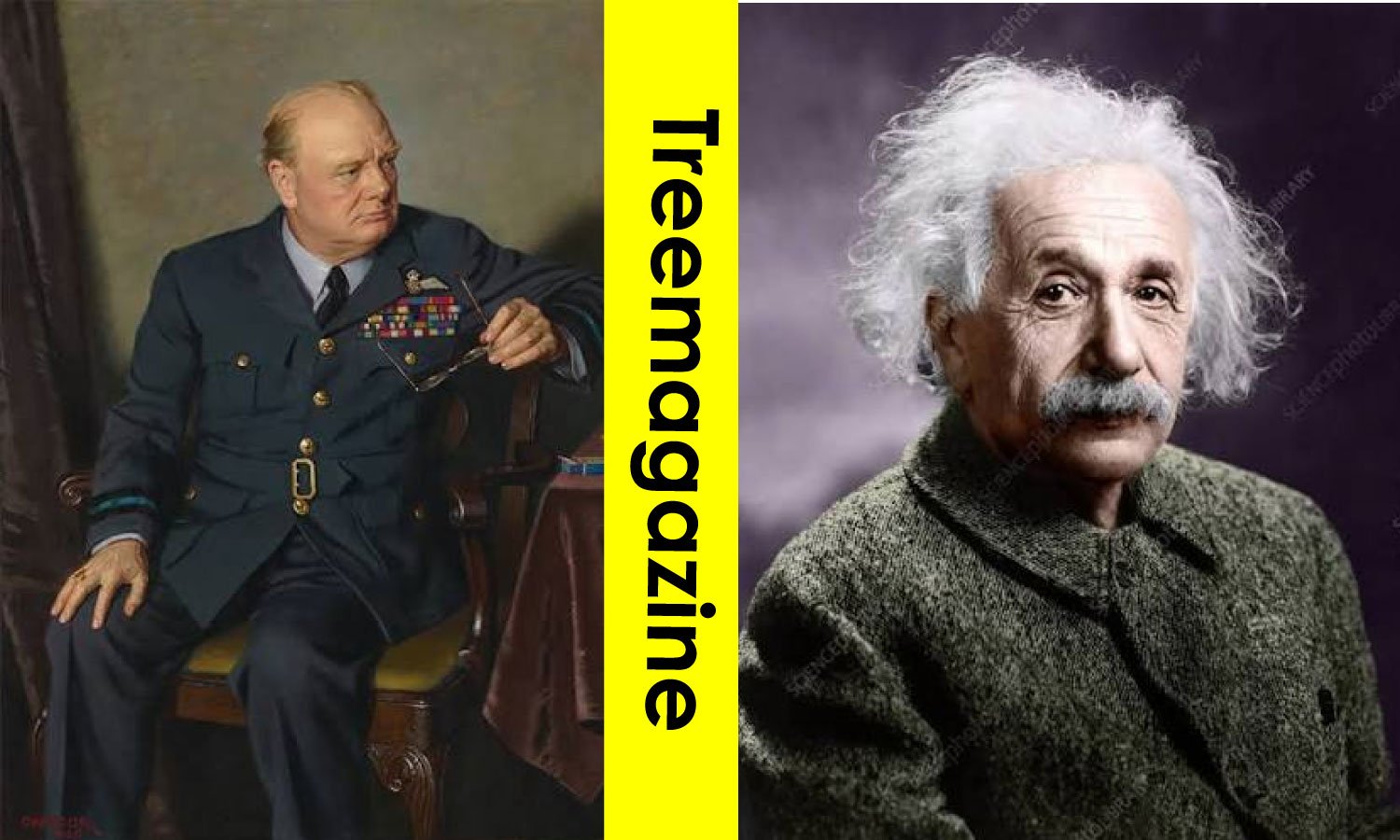Winston Churchill and Albert Einstein