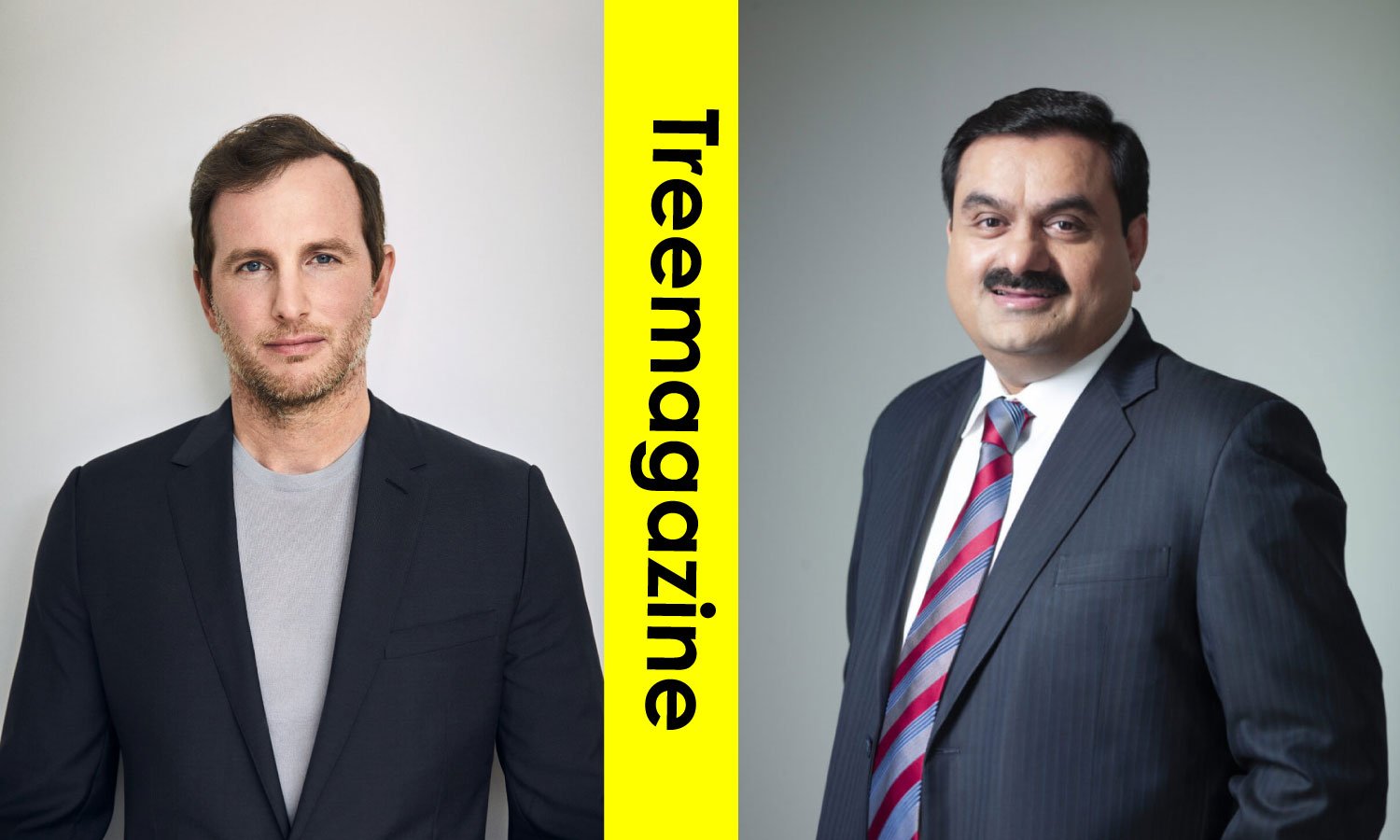 Joe Gebbia and Gautam Adani